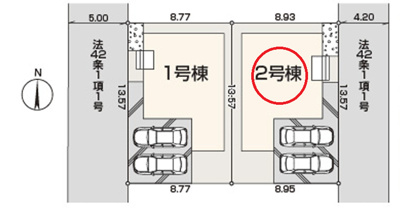 【区画図】 | 所沢市北秋津　全2棟　2号棟