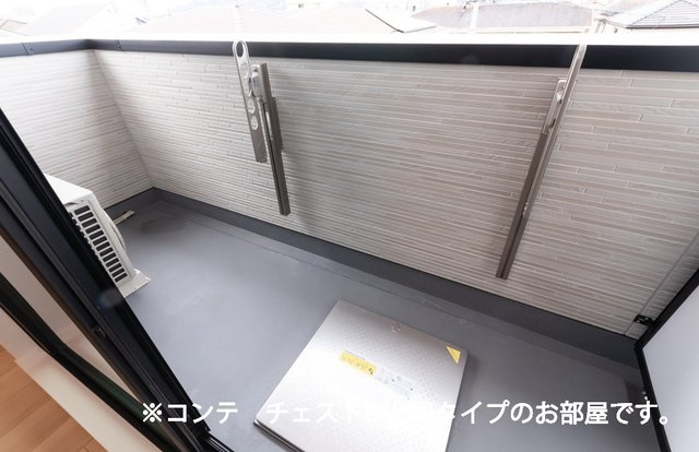 キャビン６８のバルコニー