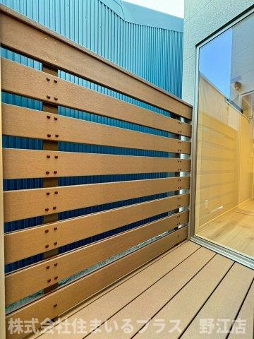 枚方市須山町　貸家のバルコニー
