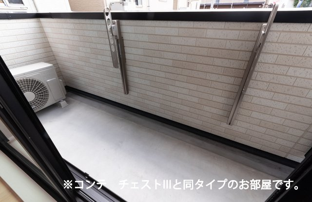 キャビン６８のバルコニー