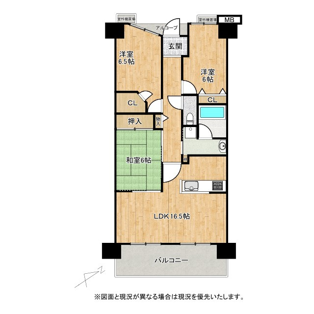 グレーシィ栗東エクサーブ　2Fの間取り