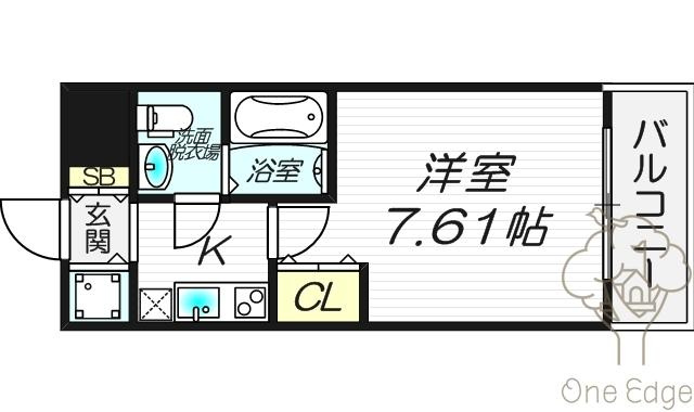 セレニテ天六の間取り