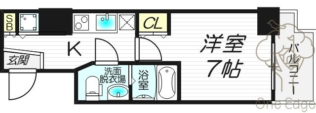 セレニテ天六の間取り