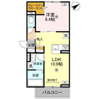 【間取り】 | アルタ若竹ビュー | お部屋の間取りです