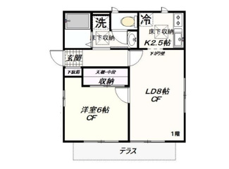 【間取り】 | ヴィラ　ワン | 間取りです。