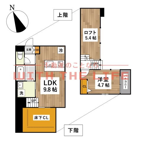 ADC津福ソフィア【キャッシュバック対象物件】の間取り