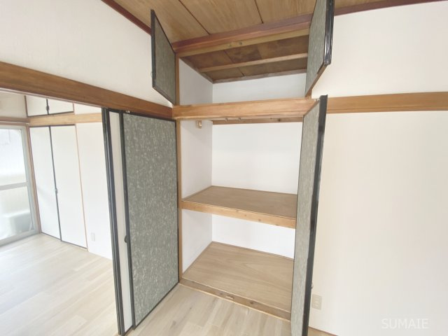 常盤荘の収納|奥行のある収納です！