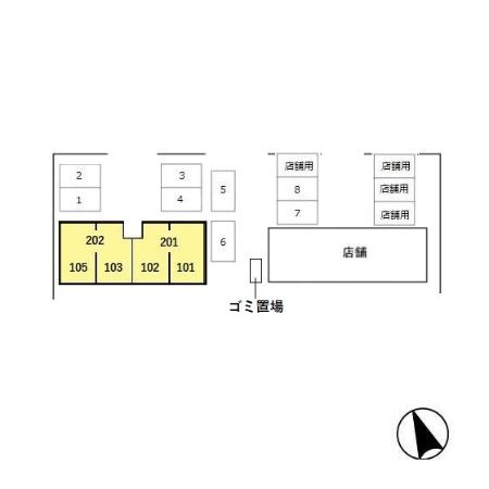コーポ・アイリスの区画図