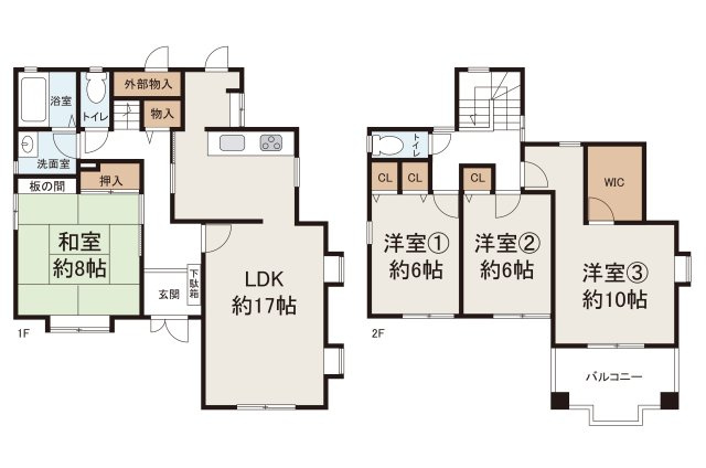 富田林市小金台の間取り|リフォームの詳細についてはお問い合わせください。