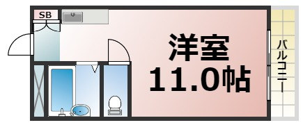 【間取り】 | パディーブレイドⅡ　仲介手数料無料