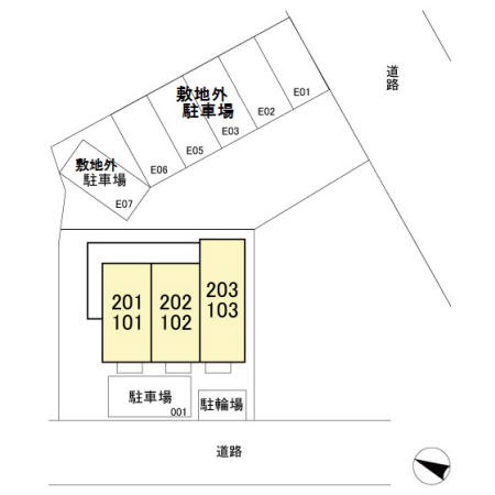 ウィスタ岸町の区画図