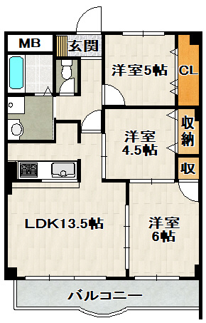 メゾン鳥居坂の間取り