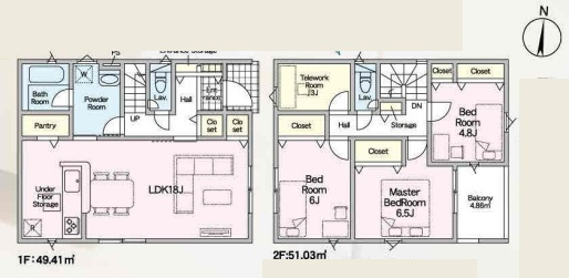 大津市大平　第1期　新築一戸建ての間取り|3号地