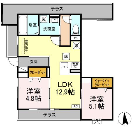 メゾン ド ネージュ東戸塚の間取り