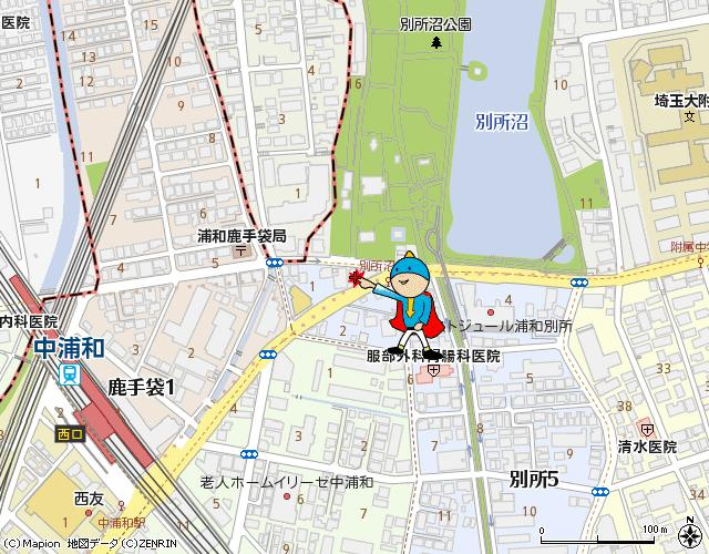 プレシャスコア中浦和の地図