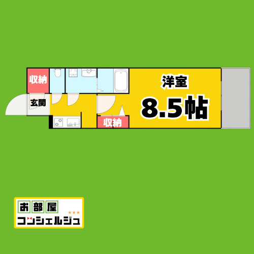 S-RESIDENCE黒川本通一丁目の間取り