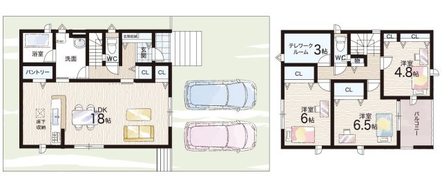 大津市大平　第1期　新築一戸建ての間取り|3号地