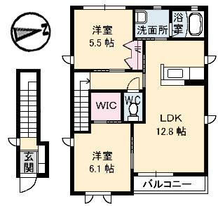 アークK A棟の間取り