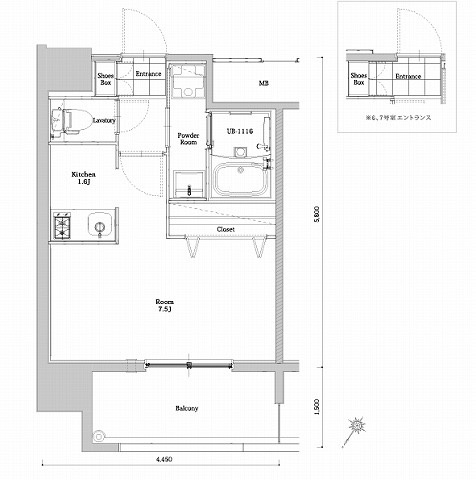 新品家具付きマンション築港本町8A(KaGood福岡)