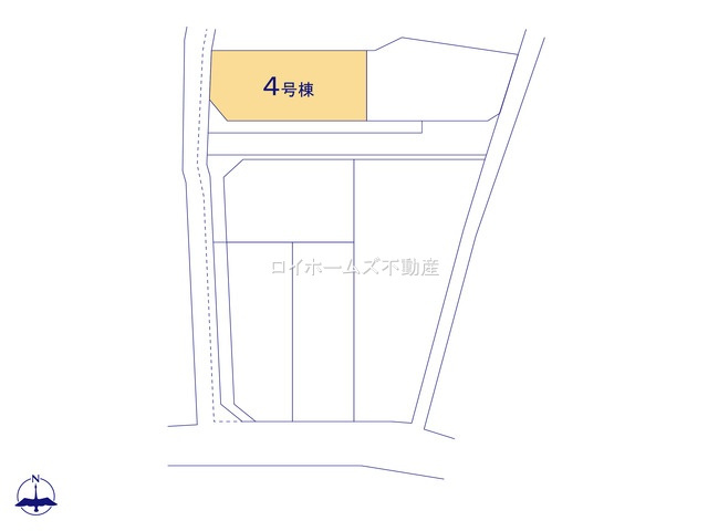 【区画図】 | 春日井市上条町６丁目2537『仲介料無料』新築戸建て | 4号棟