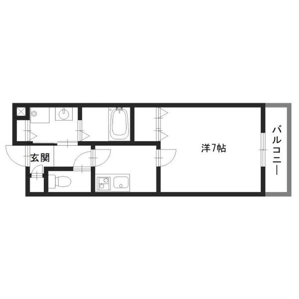 ネオクオーツ神屋壱番館の間取り