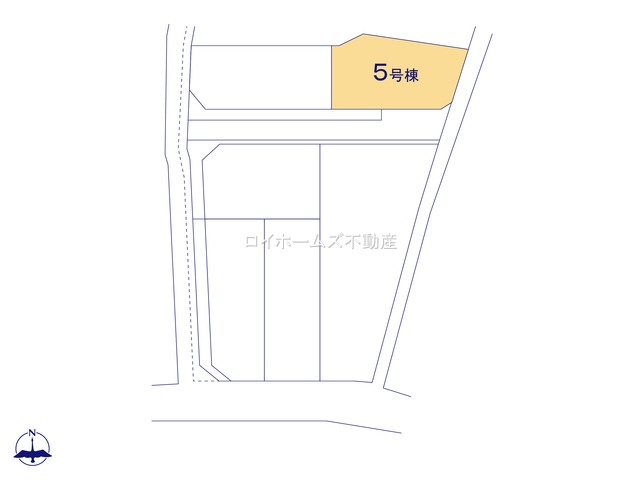 【区画図】 | 春日井市上条町６丁目2537『仲介料無料』新築戸建て | 5号棟