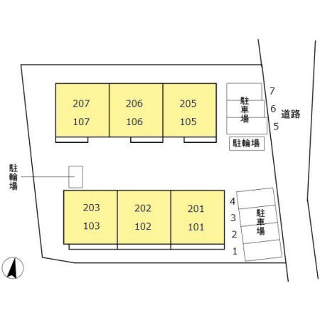 京ROYAL 002の区画図