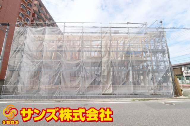 郡山市愛宕町　　　1号棟　　　橘小学校、郡山第３中学区　の外観|南側から見た外観