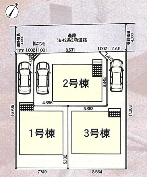 相模原市南区南台第７の区画図