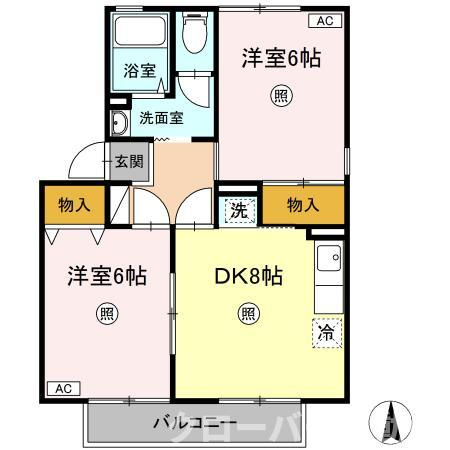 サニーコート白井の間取り