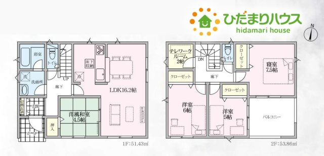 美里町小茂田　第4　新築一戸建て　クレイドルガーデン　01の間取り