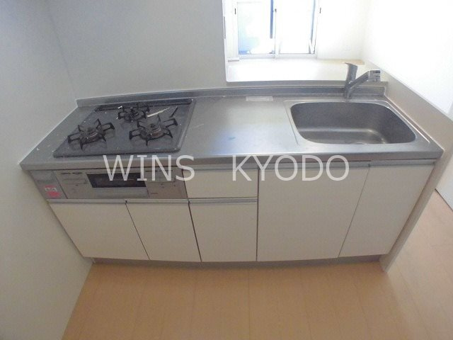 世田谷区砧６丁目のアパートのキッチン