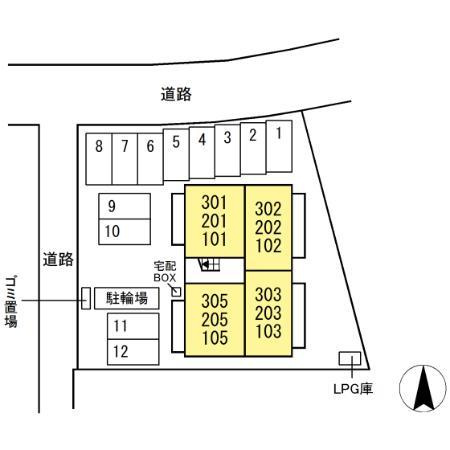 ライジング サンの区画図