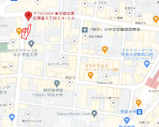 ラフィネジュ学芸大学の地図