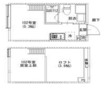 品川区戸越１丁目のアパートの間取り