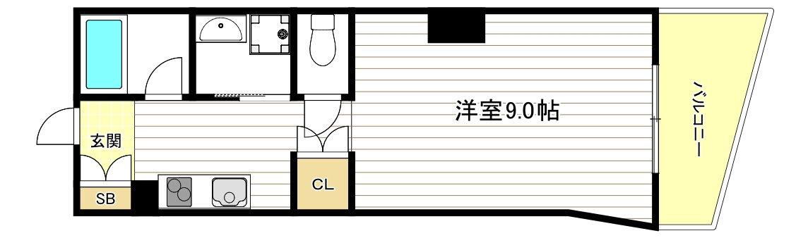 CITY　SPIRE美章園の間取り