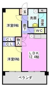 レージュ徳重の間取り