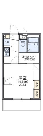 レオパレス大岡壱番館の間取り