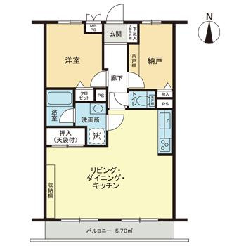ライオンズマンション井土ヶ谷第７の間取り