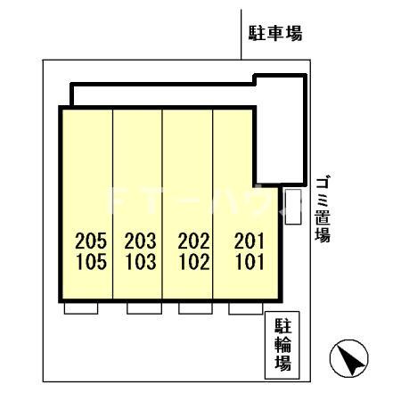 レセンテ・本八幡の区画図