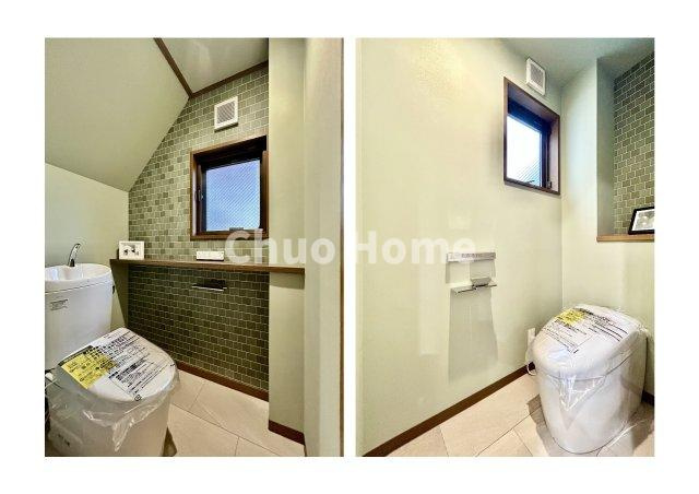 足立区東和1丁目中古住宅のトイレ|【トイレ】温水洗浄便座機能付きトイレ。温水洗浄便座は清潔にお使いいただくための大切なアイテムです。