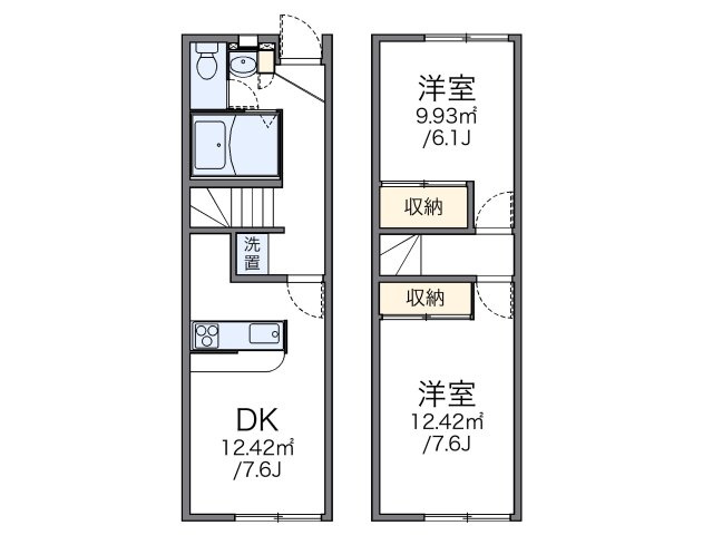 レオパレス上袋の間取り
