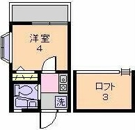 ローズアパートＲ２１の間取り