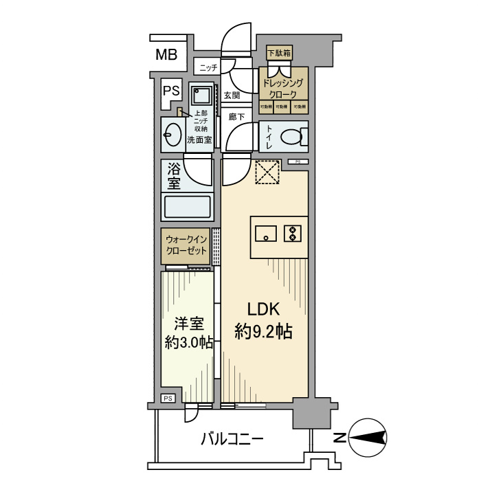 プラウド溝の口イーストの間取り
