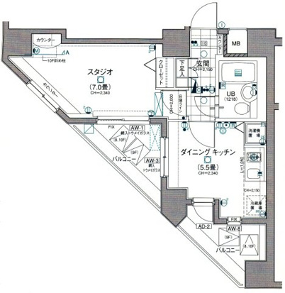 【間取り】 | 日神デュオステージ笹塚東館