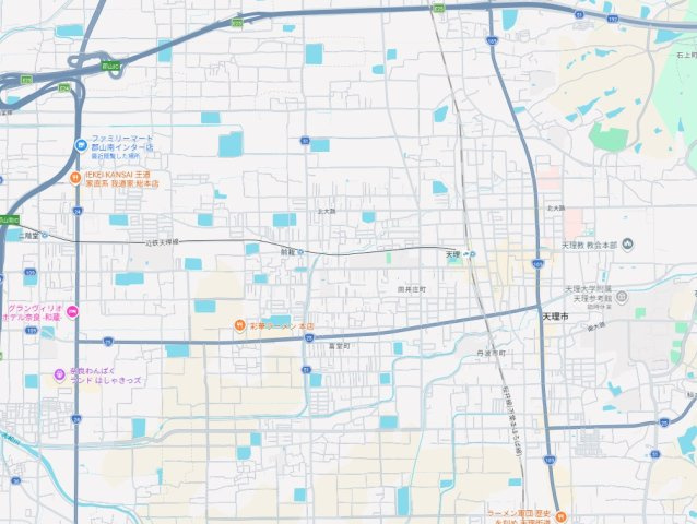 ●5(土)6(日)現地説明会！　天理市前栽町　限定1邸の地図