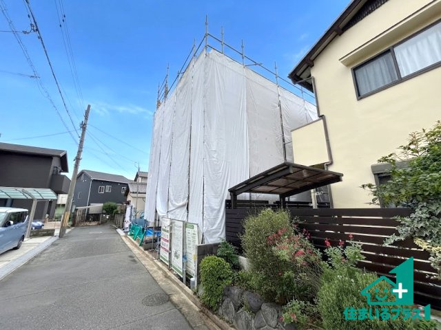 ●10(土)11(日)12(祝)現地説明会！　天理市前栽町　限定1邸の外観|建築中ですが現地を見ると分かる事もございますので、ぜひ一度現地をご覧ください。
