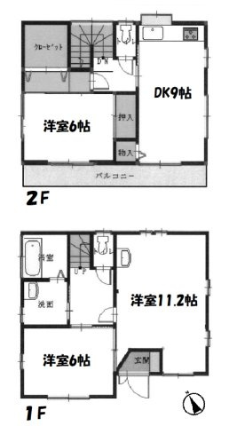 茂原市小轡　中古戸建の間取り|図面と現況に相違がある場合、現況を優先致します。