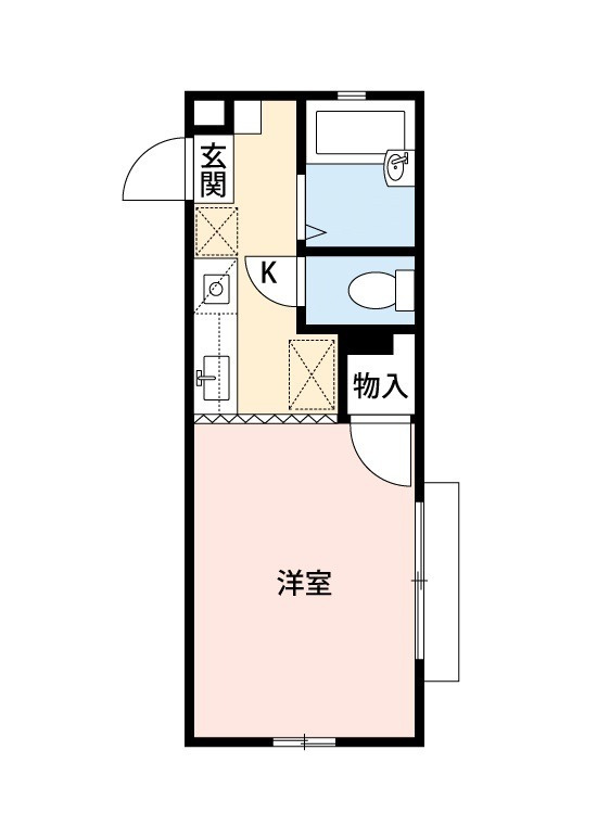 世田谷区桜上水１丁目のアパートの間取り