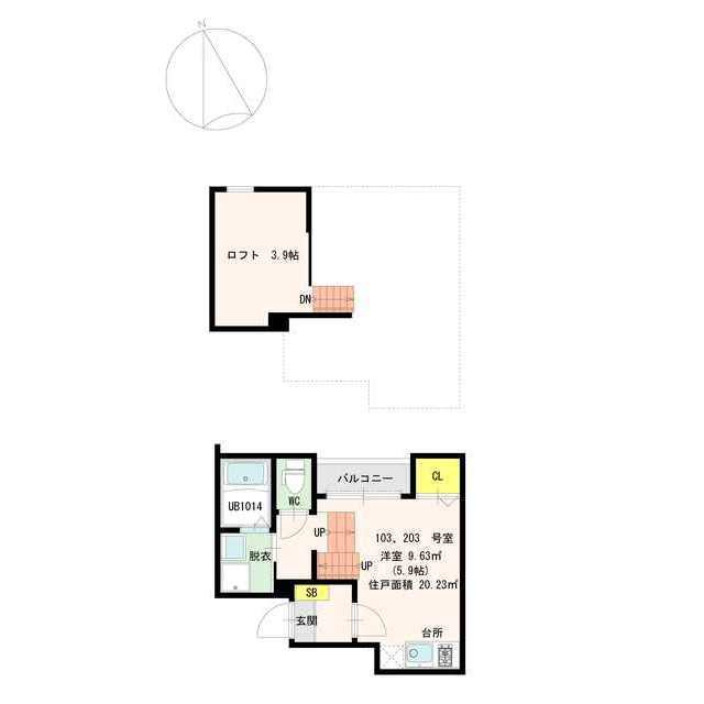 stage笹原の間取り